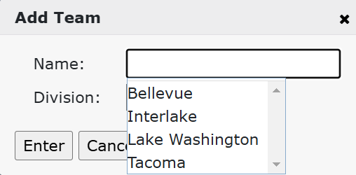 Image of Teams Dropdown